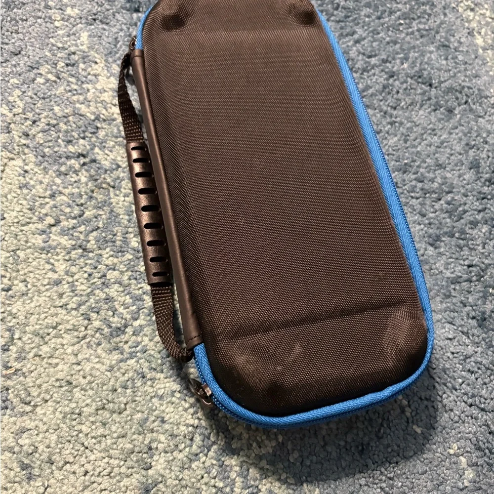 Black and Blue Nitendo Switch Case